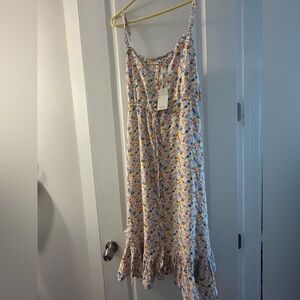 Rails Colorful Floral Button-Up Dress
